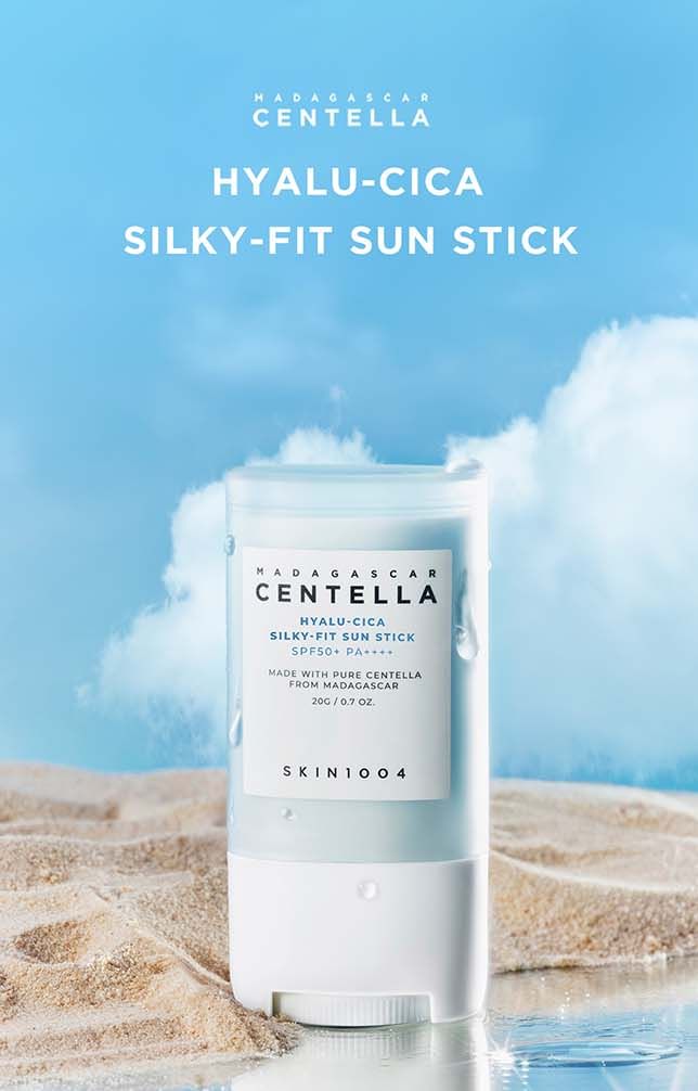 Protector Solar- Madagascar Centella Hyalu Cica Silky Fit Sun Stick