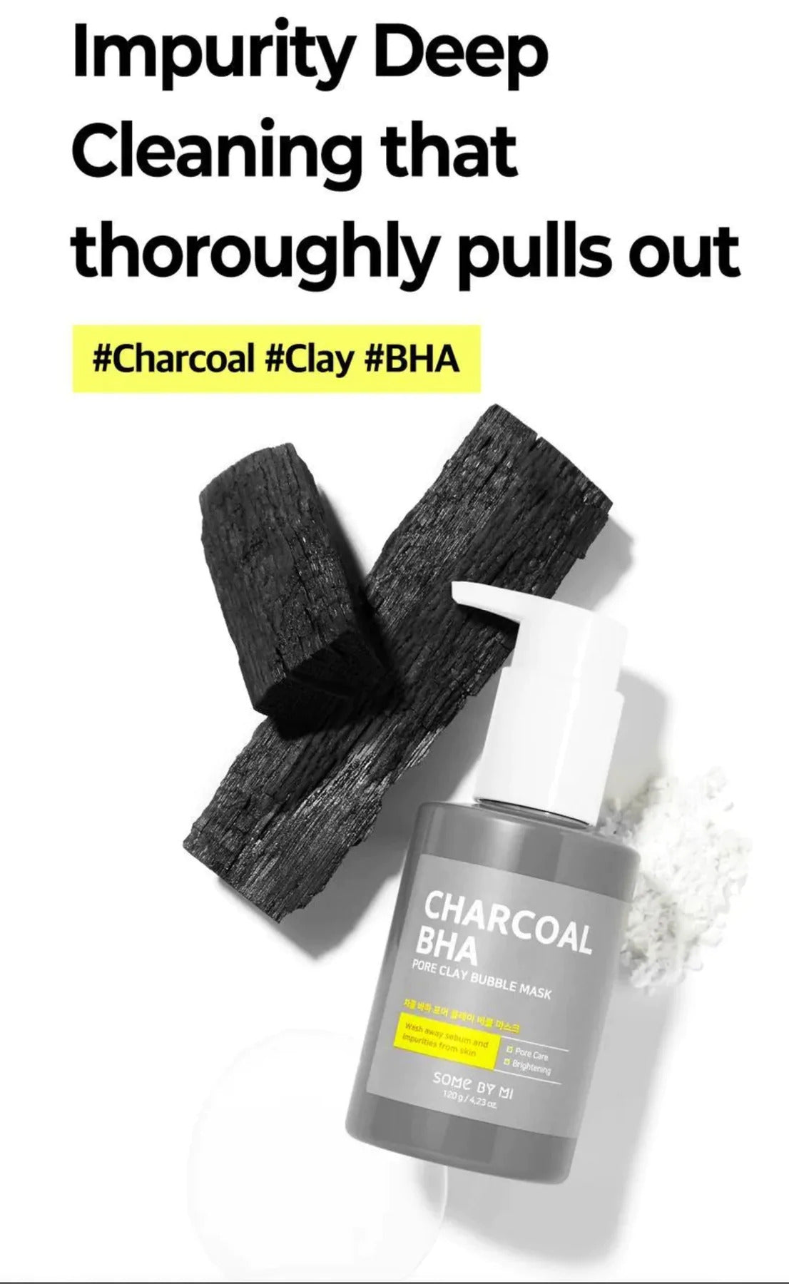 Mascarilla Facial Carbonatada - Charcoal BHA Pore Clay Bubble Mask💥