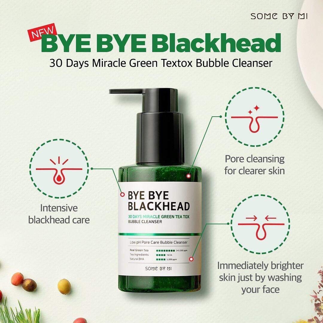 Tratamiento puntos negros -  Bye Bye Blackhead 30 Days Miracle Green Tea Tox Bubble Cleanser