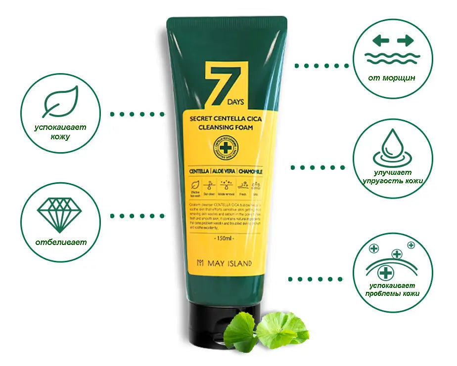 Espuma limpiadora para Tratamiento Acné - 7 Days Secret Centella Cica Cleansing Foam  "NUEVA"