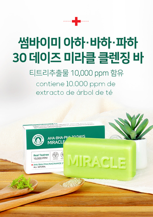 Jabón Exfoliante Anti-Acne - AHA BHA PHA 30 Days Miracle Cleansing Bar