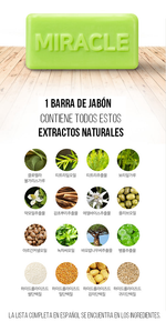 Jabón Exfoliante Anti-Acne - AHA BHA PHA 30 Days Miracle Cleansing Bar