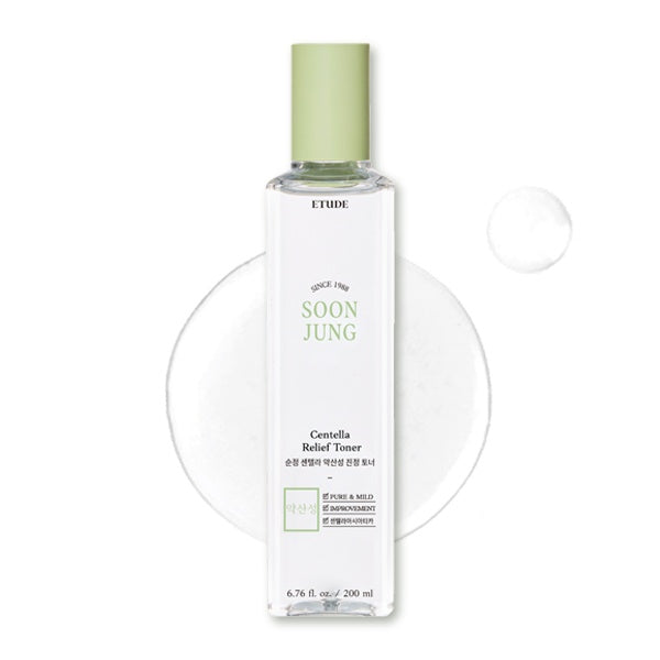 Tónico Facial Suave - Soon Jung Centella Relief Toner  NUEVO